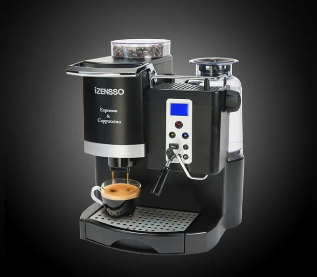Automatic Espresso Coffee Maker Machine with Bean Grinding and Milk