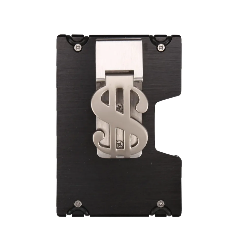 

Women Men ID Credit Card Protector Wallet Card Holder Package Box Metal Credit Card Holder Aluminium bank card case 2019