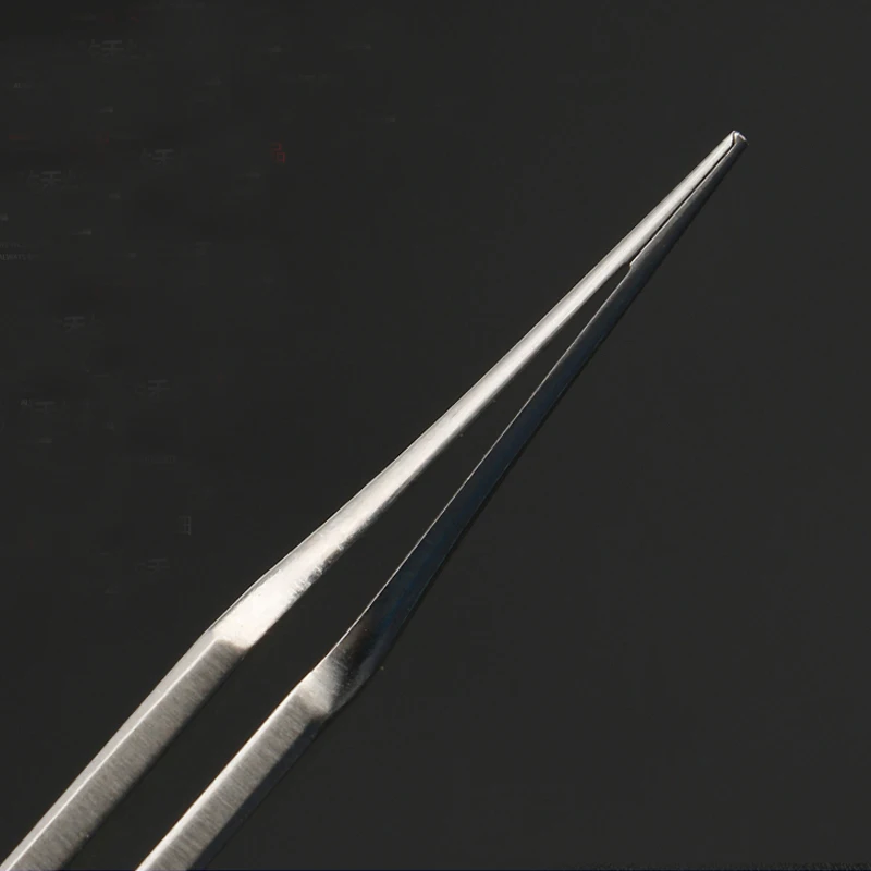 Fine plastic tweezers stainless steel ophthalmic microsurgery for double eyelid surgery tools with hooked toothless fat 5