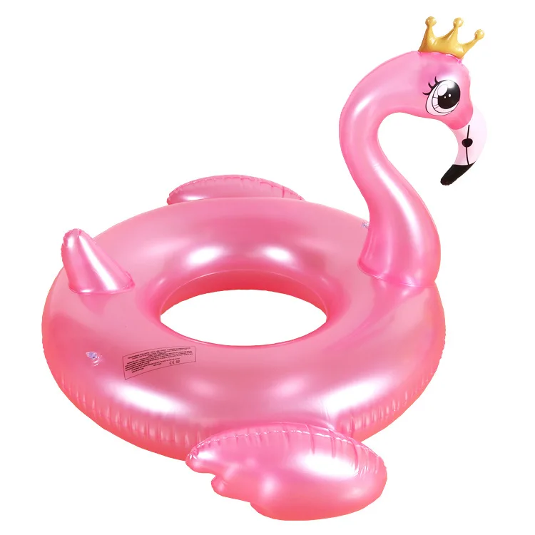 Giant Inflatable Flamingo An crown Swimming Ring Pool Float Swimming