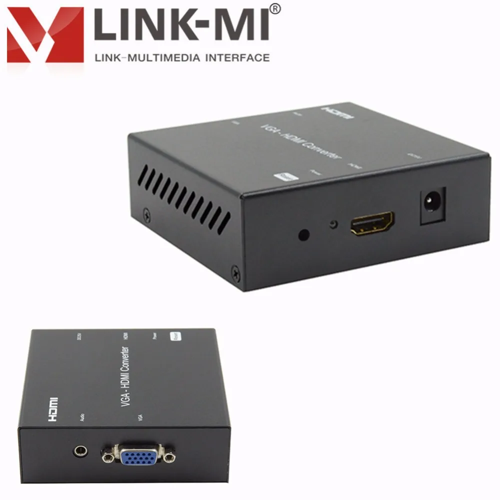 LINK-MI LM-VH02 поддерживает vga-uxga Full HD 1080 P аудио-видео VGA к HDMI High-Definition преобразователь