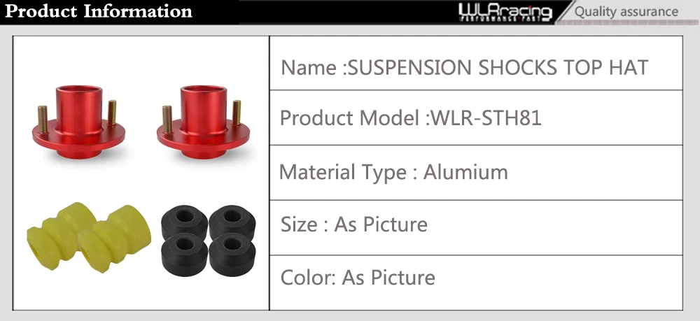 WLR RACING-(2 шт./лот) SHOCK TOP HAT для 92-00 CIVIC DELSOL INTEGRA JDM COILOVER SHOCK TOP MOUNT HAT Strat TOWER WLR-STH81