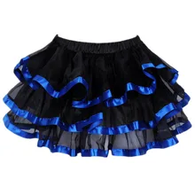 Женский корсет юбка пачка бальное платье эластичная талия сетчатая юбка вечерние танцевальные мини-юбки