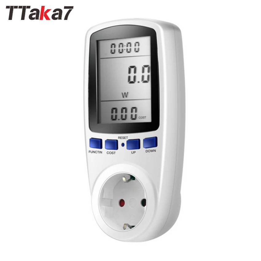 

LCD Digital Volt Voltage Wattmeter Power Analyzer Electronic Energy Meter Automatic Kwh Switch EU/US plug AC Meters 220v socket