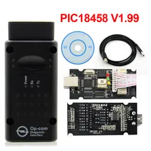 O Novo 2020 op com V1.65 V1.78 V1.99 com FTDI PIC18F458 op-com OBD2 Auto ferramenta De Diagnóstico para Opel OPCOM CAN BUS