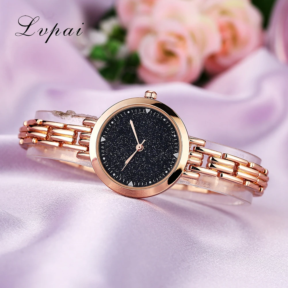 

2018 Lvpai Chic Gift Watch Quartz Women Wristwatch Bracelet Lady Dress Watch montre Thin Strap Stainless Clock relogio feminino