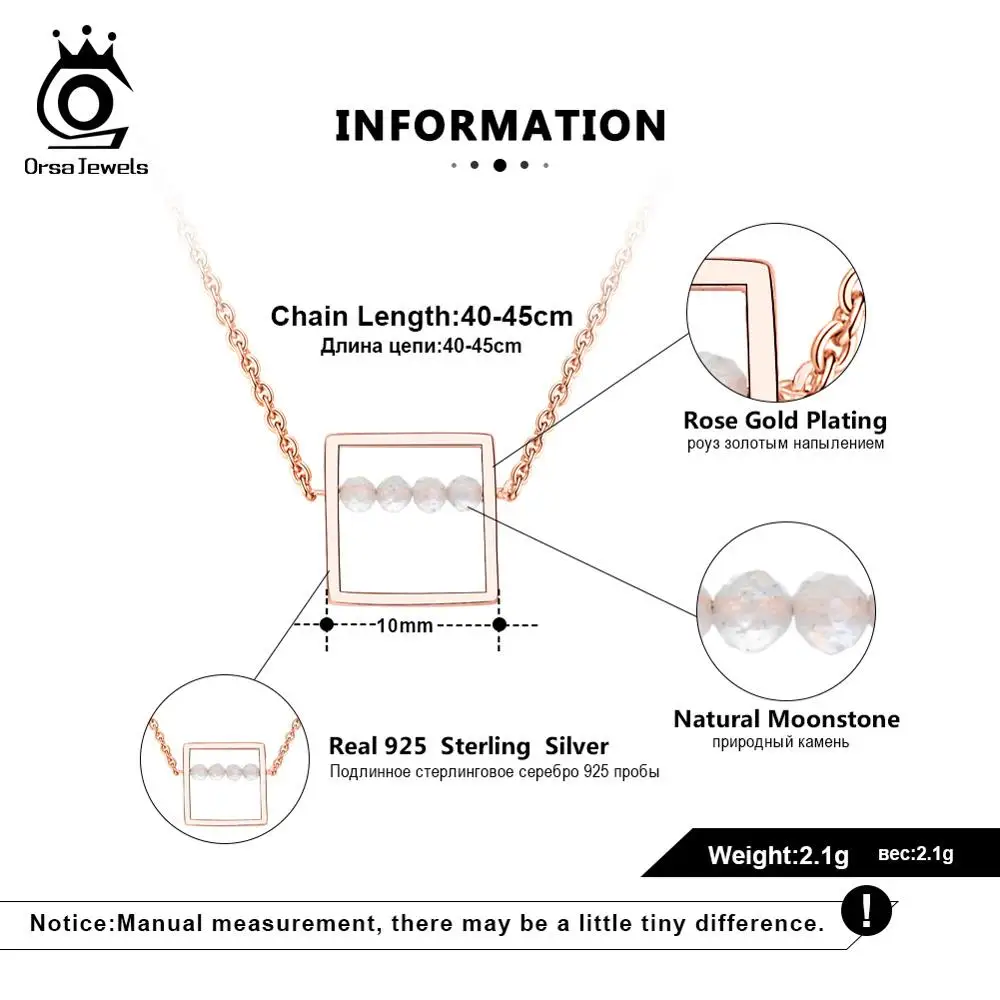 ORSA JEWELS новейшее ожерелье из стерлингового серебра 925 пробы с подвеской в виде