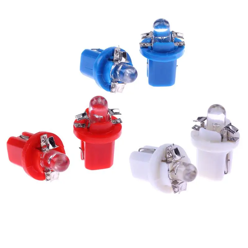 10Pcs/lot T5 B8.5D 5050 SMD LED Car Instrument Dashboard