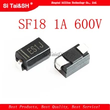 100 шт. с выпрямительным диодом SF18 1A 600V SMA ES1J