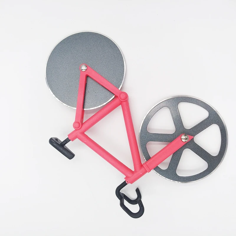 Резак для пиццы из нержавеющей стали в форме велосипеда колеса велосипеда ролик для пиццы измельчитель ломтерезка нож для резки пиццы кухонные инструменты