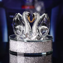 Украшение автомобиля кристалл лебедь украшения с круглым горным хрусталем база автомобиля Лебедь Perfum сиденье зеркало заднего вида интерьерный Декор