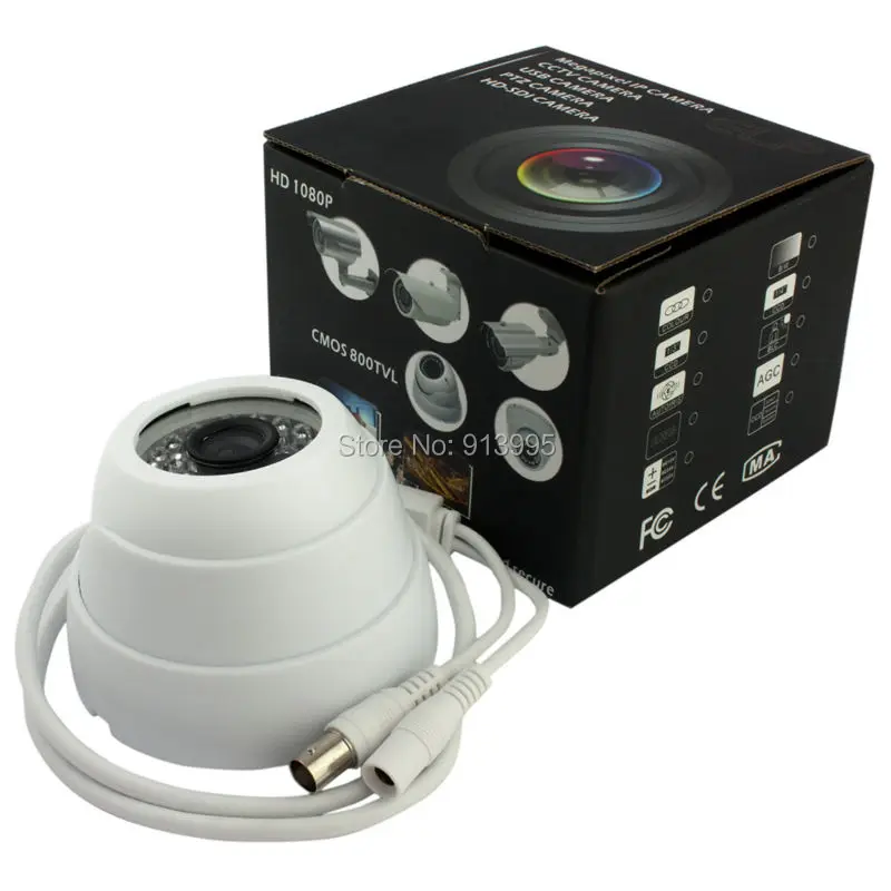 Высокое качество 1.0mp 720P Крытая пластиковая IR AHD Мини купольная камера для