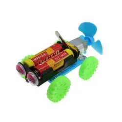Творческий DIY Собранный ветер мощность модель автомобиля научный эксперимент гаджет детские развивающие игрушки 95AE