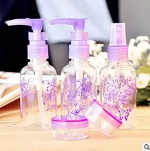Maquiagem jar necessaries para viagens bottle color spray cans perfume makeup separation transparent small watering travel