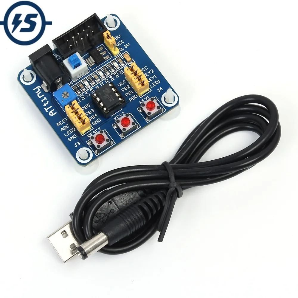 Плата разработки Attiny13 AVR обучающая плата экспериментальные тестовые платы