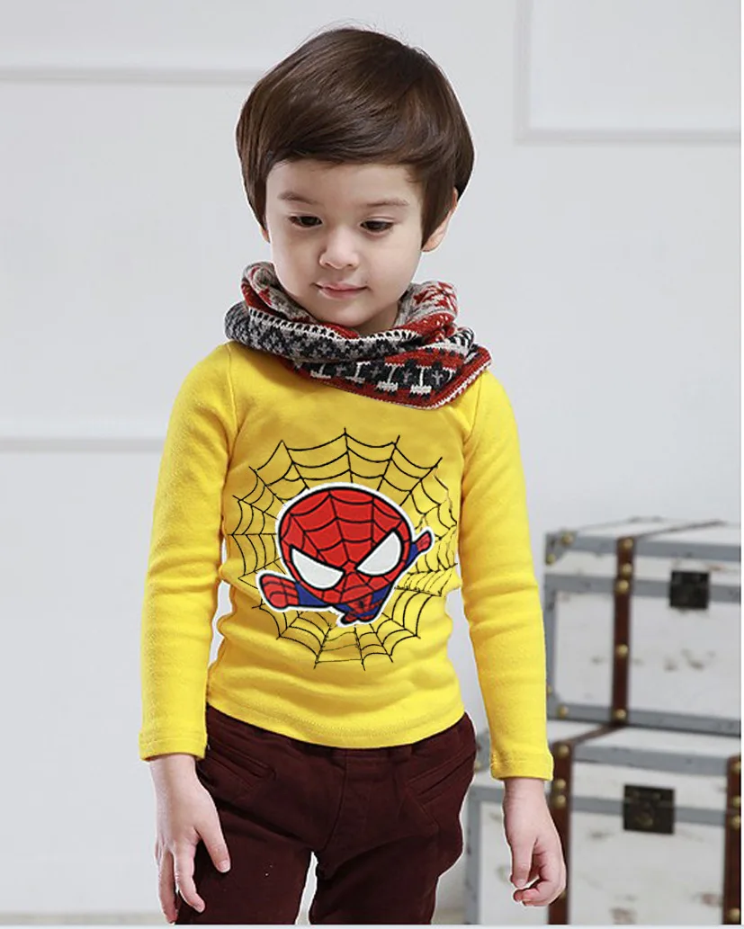 

2-7Y boy long sleeve t-shirt Spring autumn children kids cartoon shirt casual wear toddler girl shirts boys long sleeve tops tee