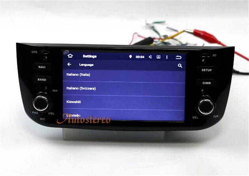 Excellent Android8 4GB+32GB 8 Core Car GPS Navigation No DVD Player Radio Stereo For Fiat Punto 2009-2015 for Linea 2011-2015 Auto Video 8