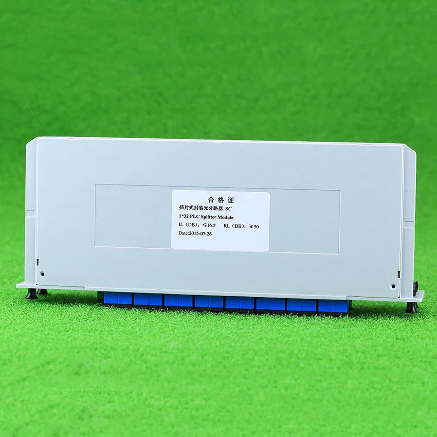 KELUSHI 1X32 sc upc вставленный PLC волоконно-оптический сплиттер оптическое волоконное разветвляющее устройство