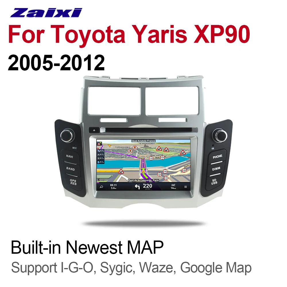 Clearance ZaiXi For Toyota Yaris / XP90 2005~2012 2 DIN Car Android 9 GPS Naviation Multimedia system Bluetooth Radio Amplifier WIFI HD 1 Clearance ZaiXi For Toyota Yaris / XP90 2005~2012 2 DIN Car Android 9 GPS Naviation Multimedia system Bluetooth Radio Amplifier WIFI HD 1