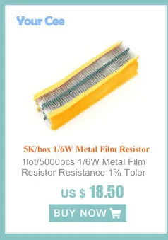100 шт. 1/4W металлический пленочный резистор 100 Ом 100R+/-1% Соответствует rohs, не содержит свинец на