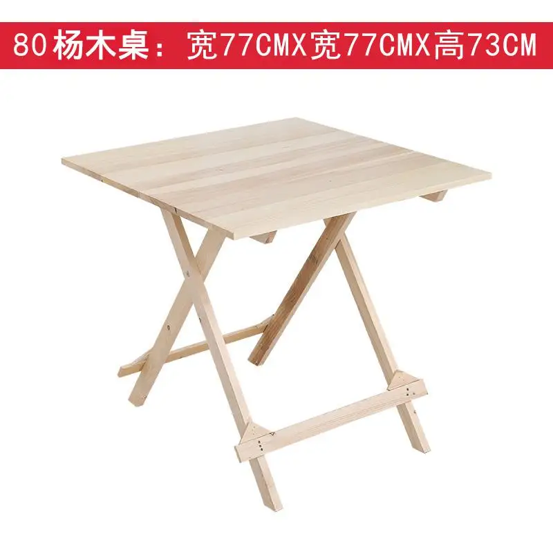 Solid Wood Folding Table Home Kitchen Eating Table Small Apartment Two People Four People Portable Table Modern Dinning Table - Цвет: style3