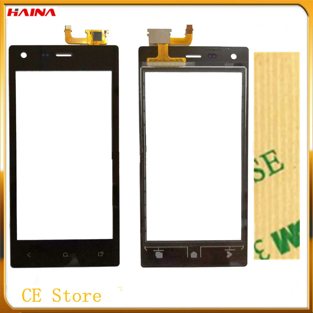 

Touchscreen For beeline Pro4 Front Glass Smartphone touch Pro 4 add 3m tape