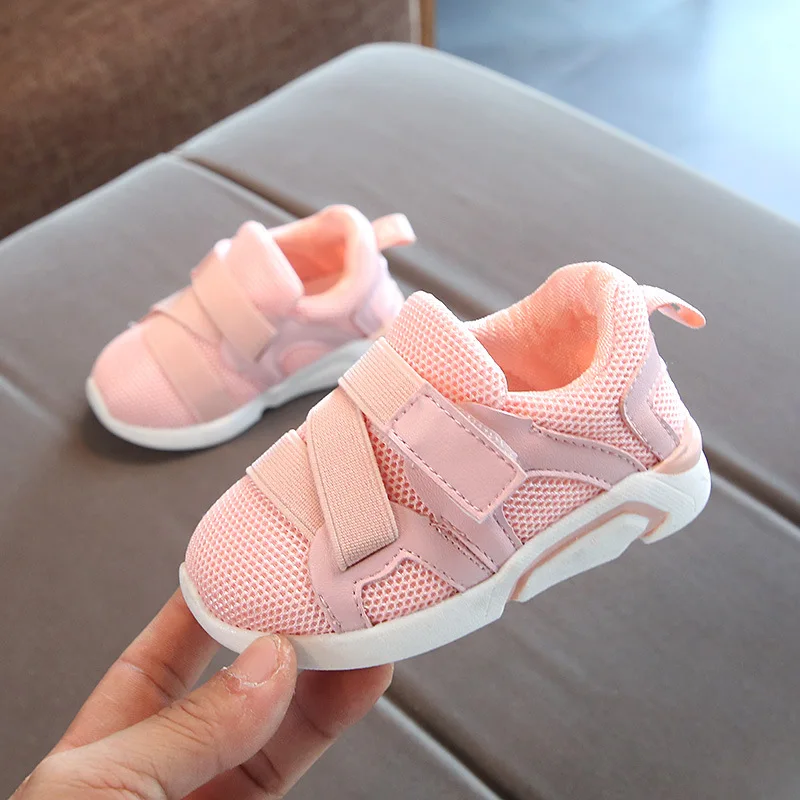 2018 new 12 14CM Baby Sport Shoes Brand Girls White Shoes Toddler Boys Black Flats Infant Girl