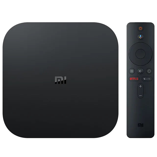 Глобальный Xiaomi Mi Box S 4K HDR Android TV 8,1 Ultra HD 2G 8G WIFI Google Cast Netflix IPTV телеприставка Mi Box 4 медиаплеер - Цвет: Черный