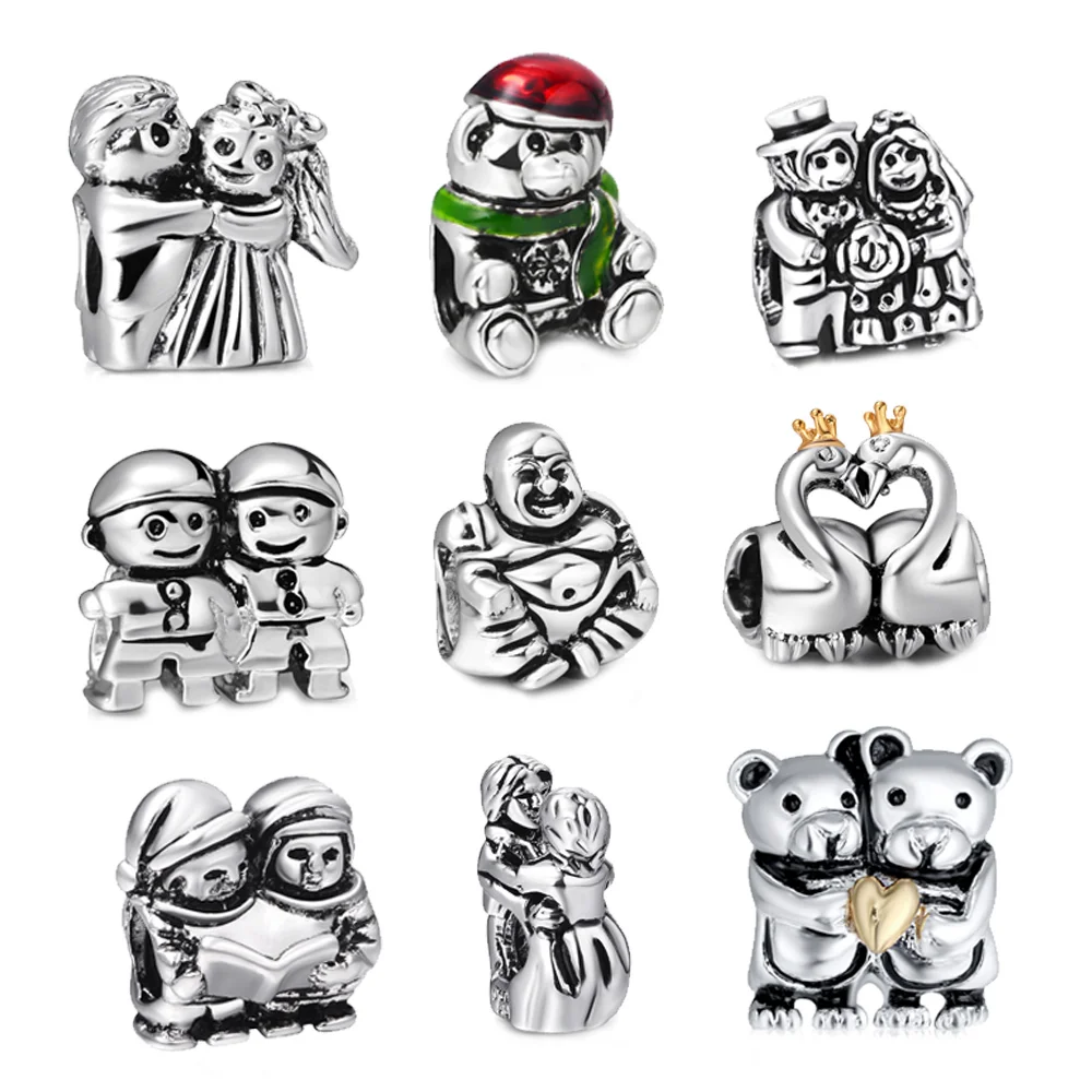 2015 New Fashion Best Wedding Gift Silver Palted European Bead Charms ...