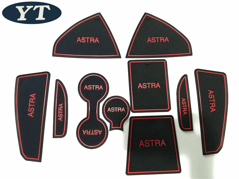 

Auto anti-slip cup mat non slip door gate pad for opel astra 5 door 2013-2018, car accessories