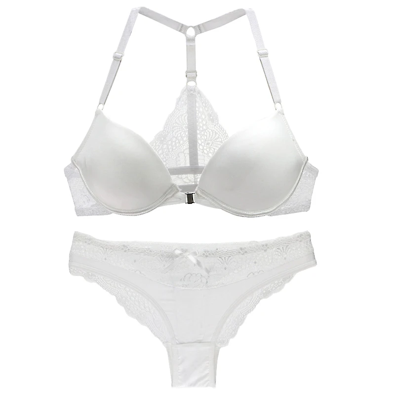 2018 New Sexy Lingerie Elegant Women Underwear Push Up Brassiere Front Closure Deep V Bra and Panty Set ABC Cup Lenceria 2018 New Sexy Lingerie Elegant Women Underwear Push Up Brassiere Front Closure Deep V Bra and Panty Set ABC Cup Lenceria