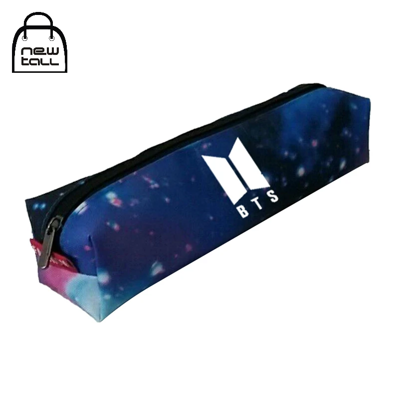 

Newtall Kpop Bangtan Boys BTS PU Pencil Case School Nylon Starry Sky Pencil Box Supplies Tools Stationery Bag Cosmetic Bag New