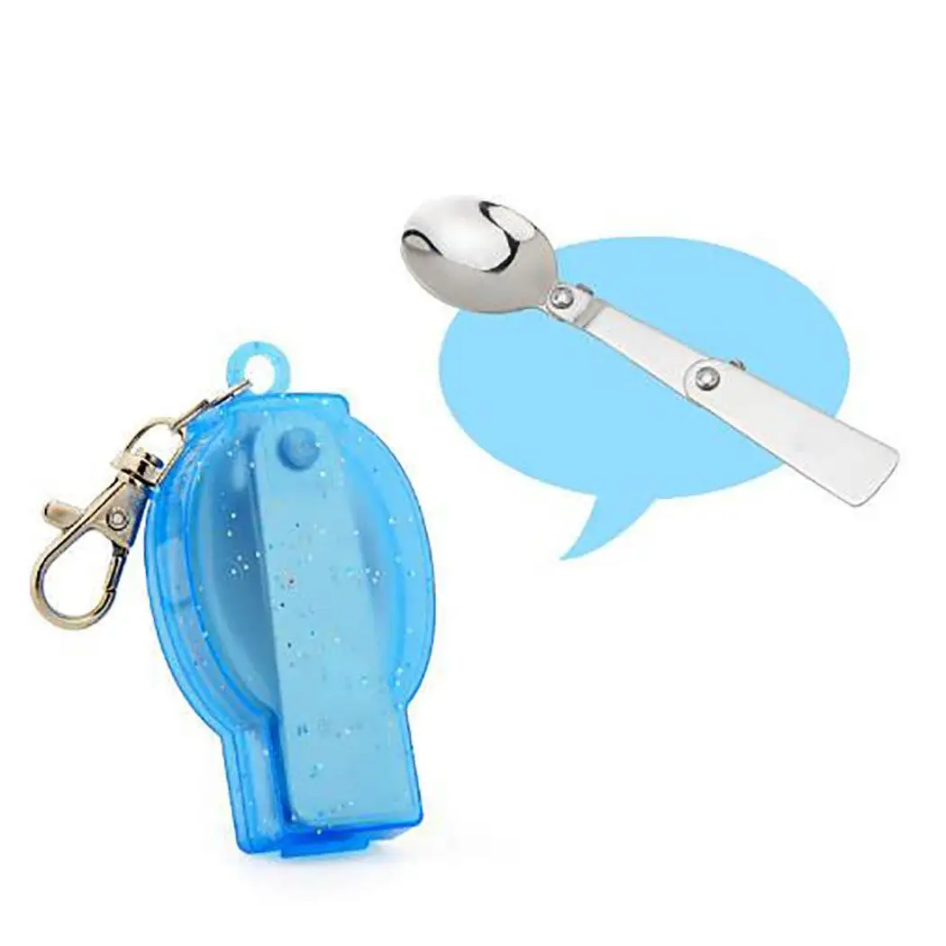 Portable Tableware Set with Storage Case Outdoor Picnic Foldable Flatware Box 1 Spoon Forks | Дом и сад