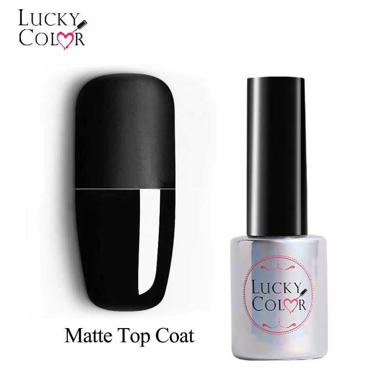 

Lucky Color Transparent Matte Dull Nail Polish Long Lasting Frosted Effect Manicure Nail Art Gel 1 Bottle 10ML