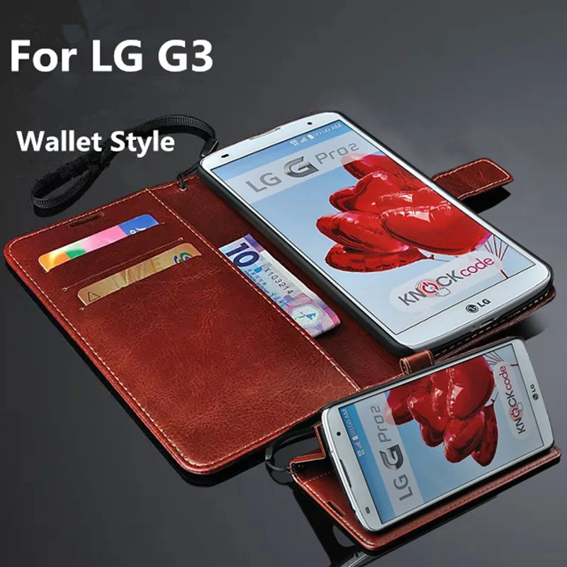 Чехол кошелек с отделением для карт LG3 LG G3 чехол D850 3 D855 кожаный книжка откидной