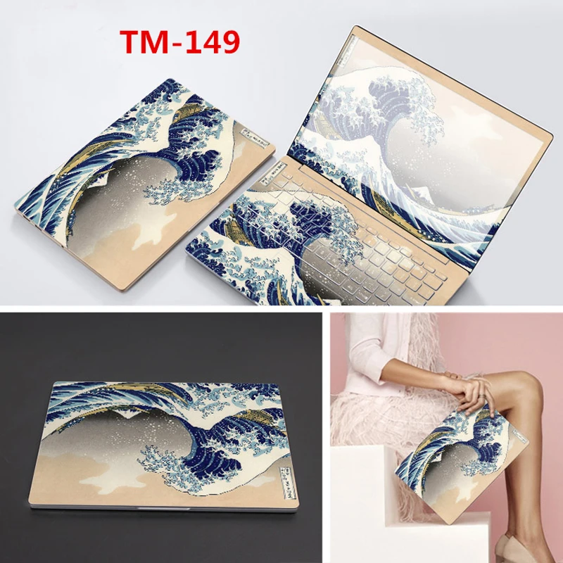Laptop Stickers Skin For Acer Series Model All Cover Vinyl Notebook Customized Skin ABC Sides+Keys+Key Interstice Print Stickers