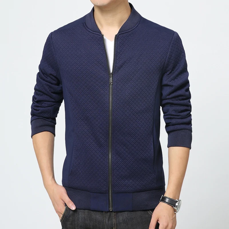 New Arrival Men Solid Jacket korean Slim Fit Mandarin Collar Jackets ...
