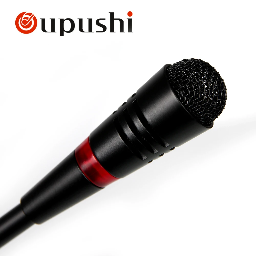 Oupushi PA نظام البث ميكروفون سطح المكتب السلكية المناداة ميكروفون