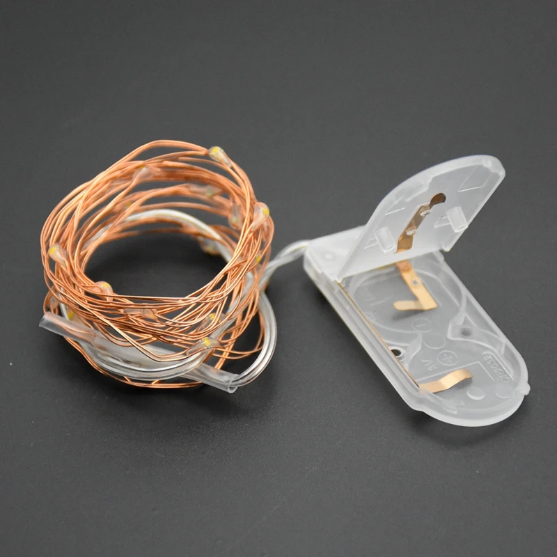 

Christmas Fairy Lights 1M 10 LED Battery Operated LED Copper Wire String Lights for Xmas Garland Party Wedding Decoration
