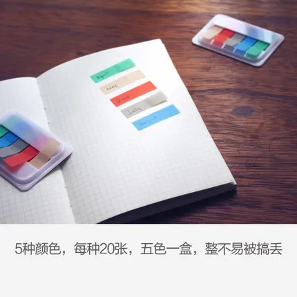 

Index stickers can be used repeatedly 100 pages