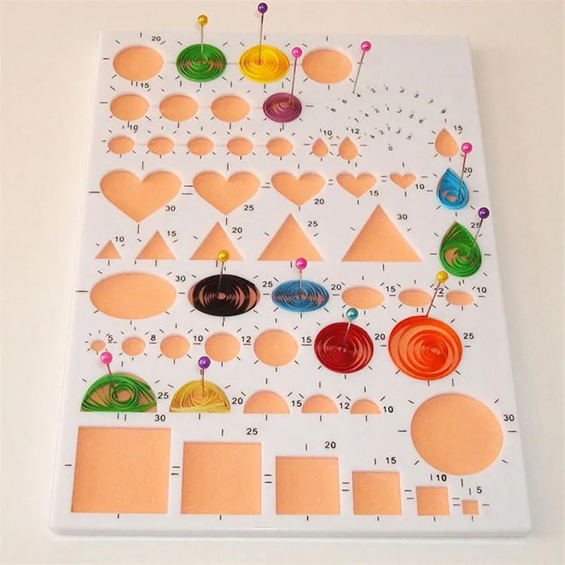 

Paper Quilling Template Mould Board Papercraft DIY Crimper Craft Art Tool