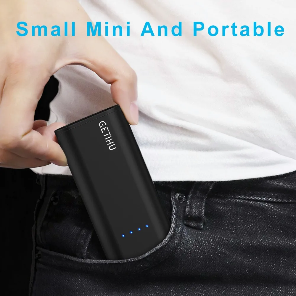INIU 5200 мАч mi ni power Bank 2.4A USB портативное зарядное устройство power bank для iPhone XS X Xiaomi mi, упаковка для телефонов, внешний аккумулятор