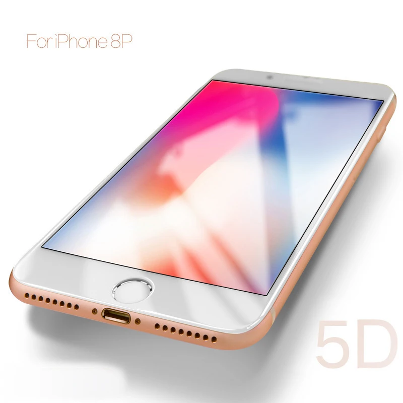 5D пленка для полного покрытия изогнутое стекло для iphone 6 6s 7 8 plus закаленное стекло для iphone X XR XS MAX защита экрана