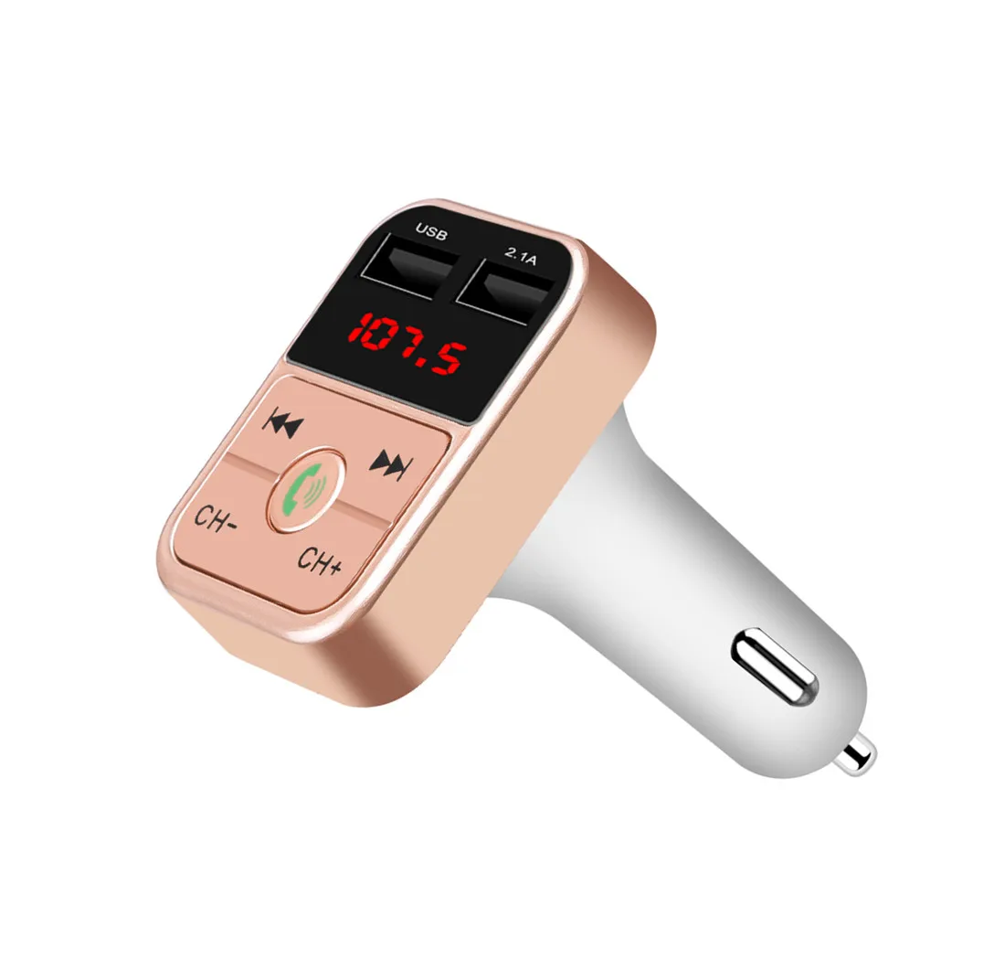 

Car FM transmitter Bluetooth 4.2 Handsfree Stereo Mp3 Player U disk TF Card Play Digital Voltmeter 3.1A Dual USB Phone Charger