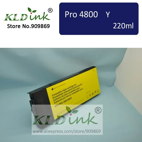 

Совместимый чернильный картридж [KLD Ink] T6064 для принтера Stylus Pro 4800 (1 картридж с чипом и пигментными чернилами)