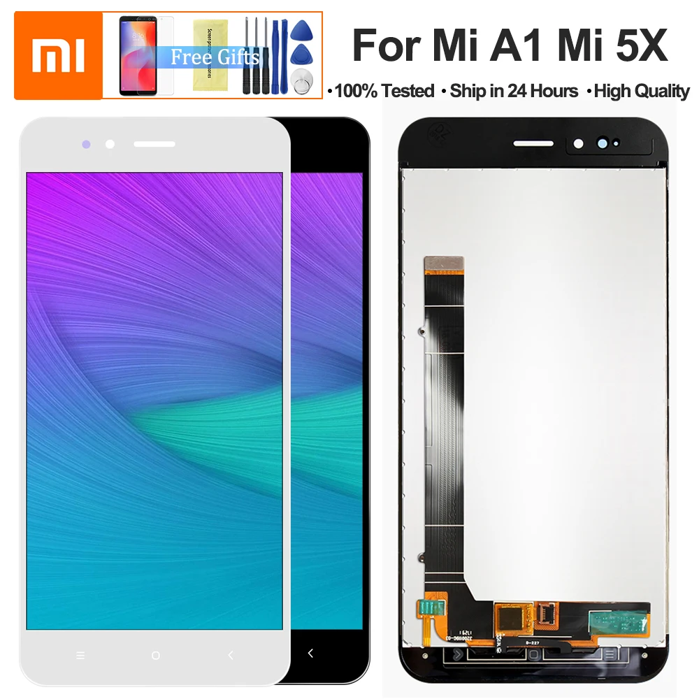 

5.5" A1 LCD For Xiaomi Mi A1 Touch Screen Display Xiaomi Mi A1 with Frame Replacement For Xiaomi Mi A1 Display Mi 5X LCD