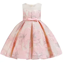 Летние сетчатые платья принцессы для первого причастия; Одежда для девочек с цветочным узором на свадьбу; пышный костюм для малышей; vestido; Дамское Платье