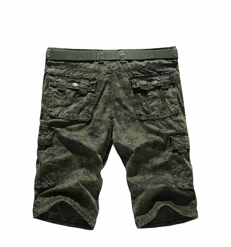 Новые летние Повседневное камуфляж korte broek человек свободные мульти карманы военные шорты