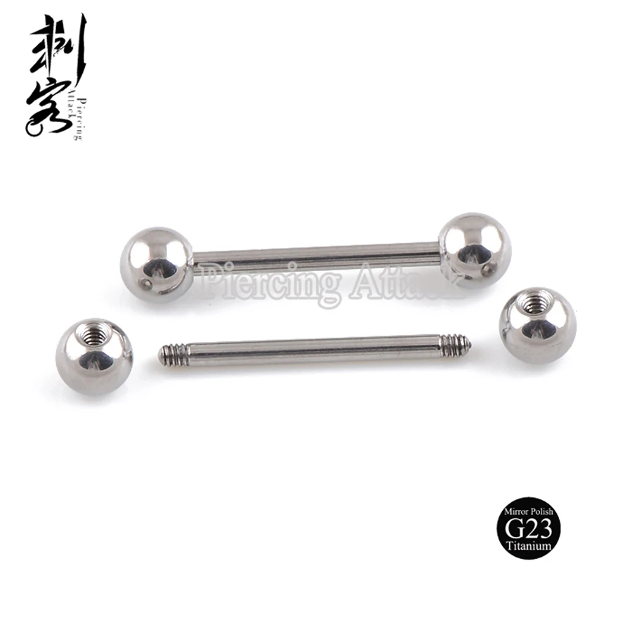 

Highly Polished G23 Titanium Body Jewelry 14 Gauge Titanium Stud Earrings