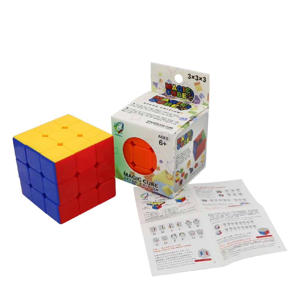 

3x3x3 Magic Cube Professional 3x3 colorful Speed Cube Puzzle Stickerless Learning Educational Toy Puzzle Speed Cube For Students